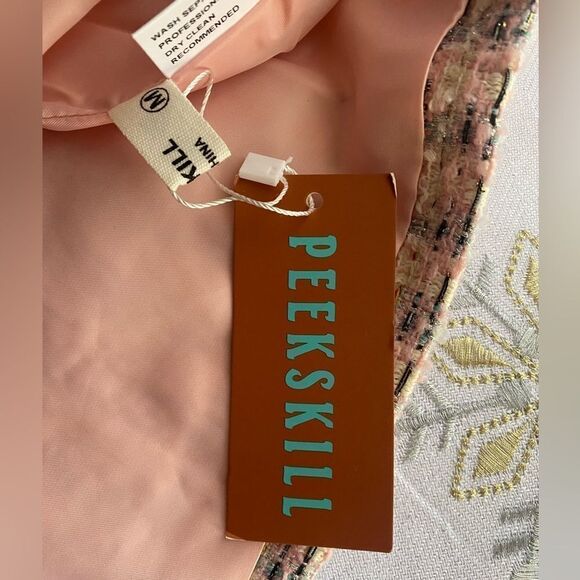 Peekskill Women's denim and tweed-type jacket with gold buttons - Picture 16 of 16